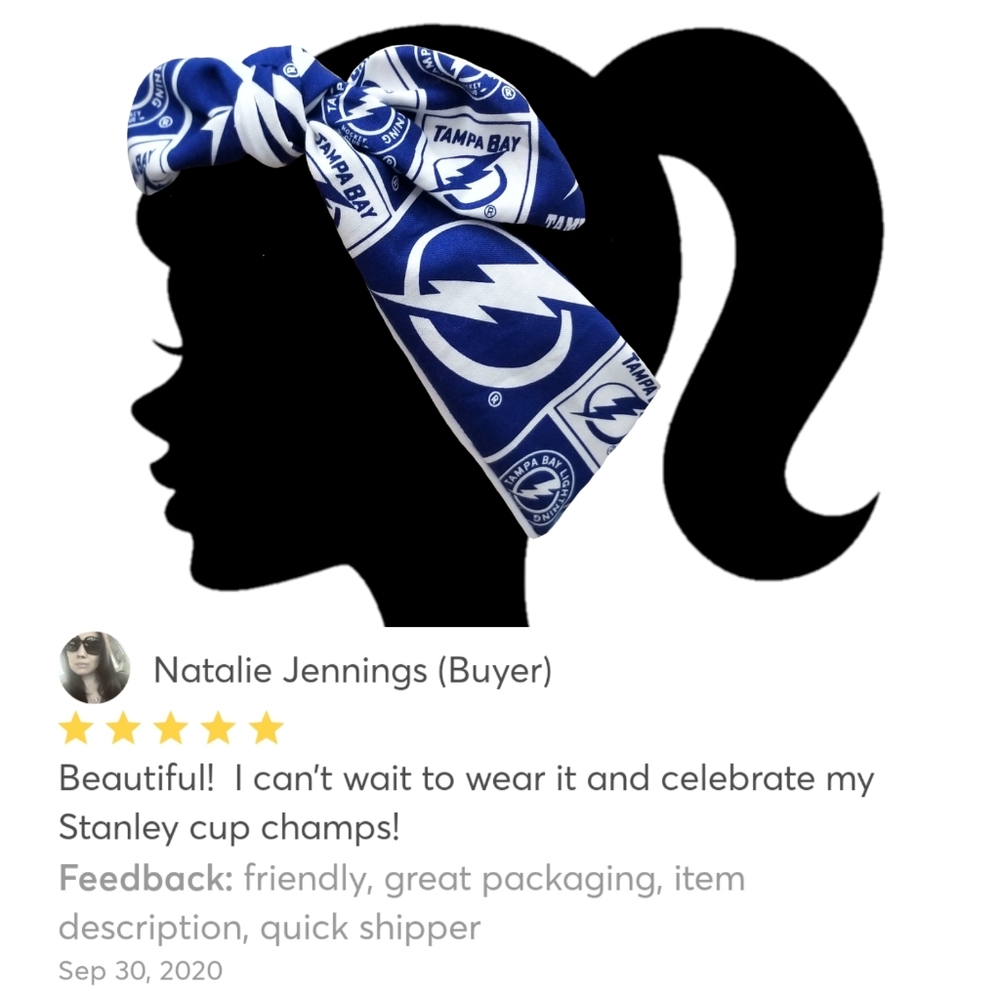 Tampa Bay Bolts Lightning Headband
